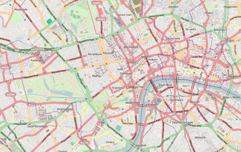 london street map