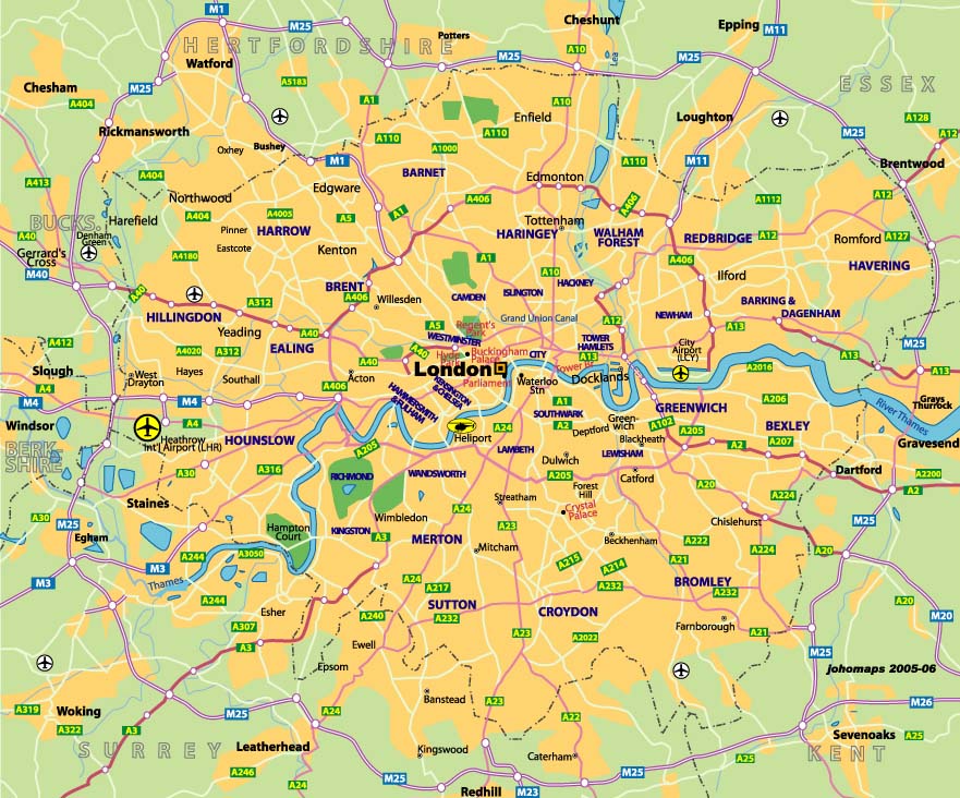 london city map