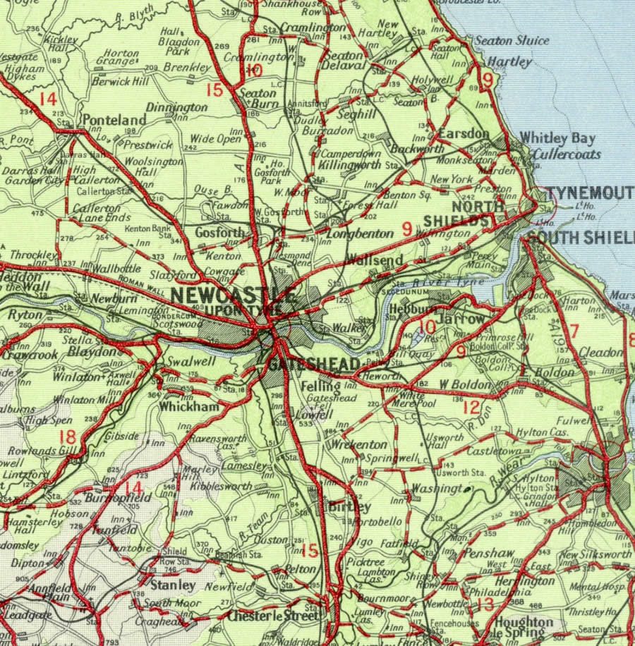 Newcastle map