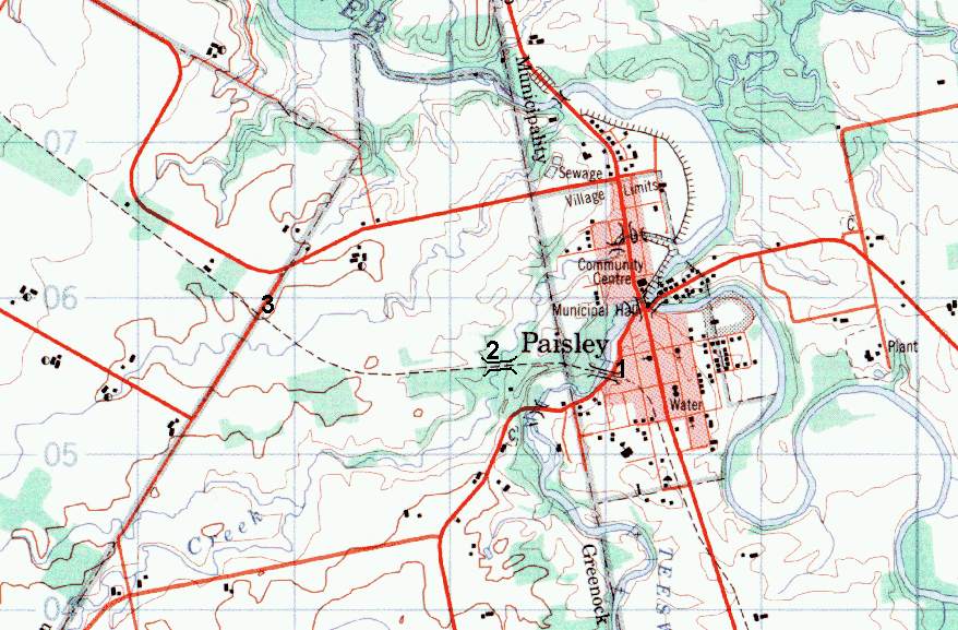 Paisley city map