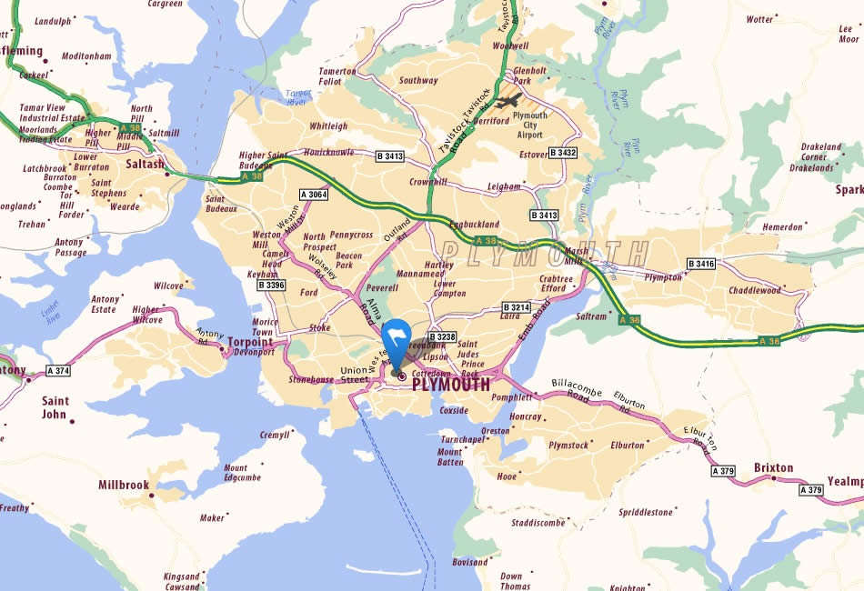 map of plymouth