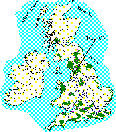 Preston map uk