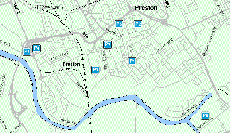 Preston road map