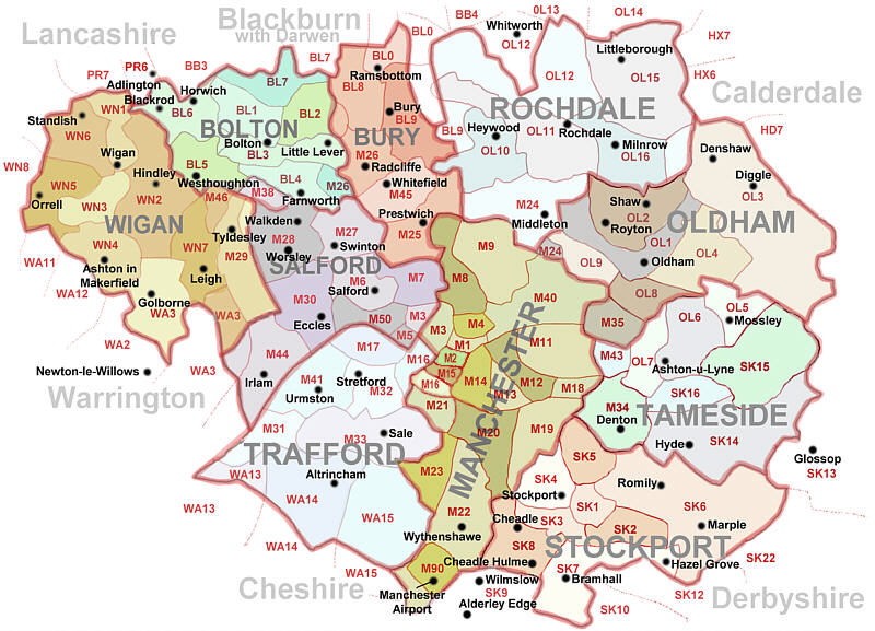 Rochdale provinces map
