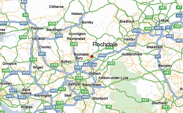 map of rochdale