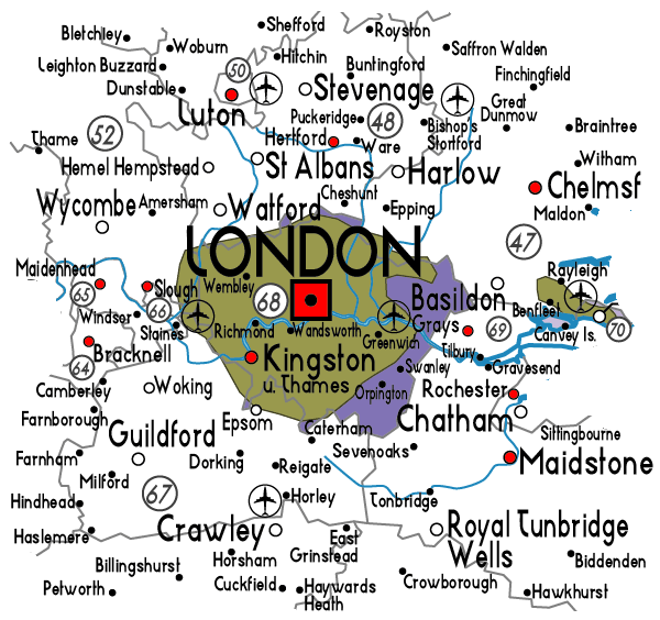 map london Staines