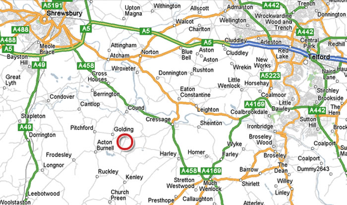Shrewsbury Telford Map
