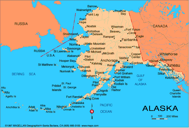 map of canada and alaska Alaska Map Canada Russia map of canada and alaska