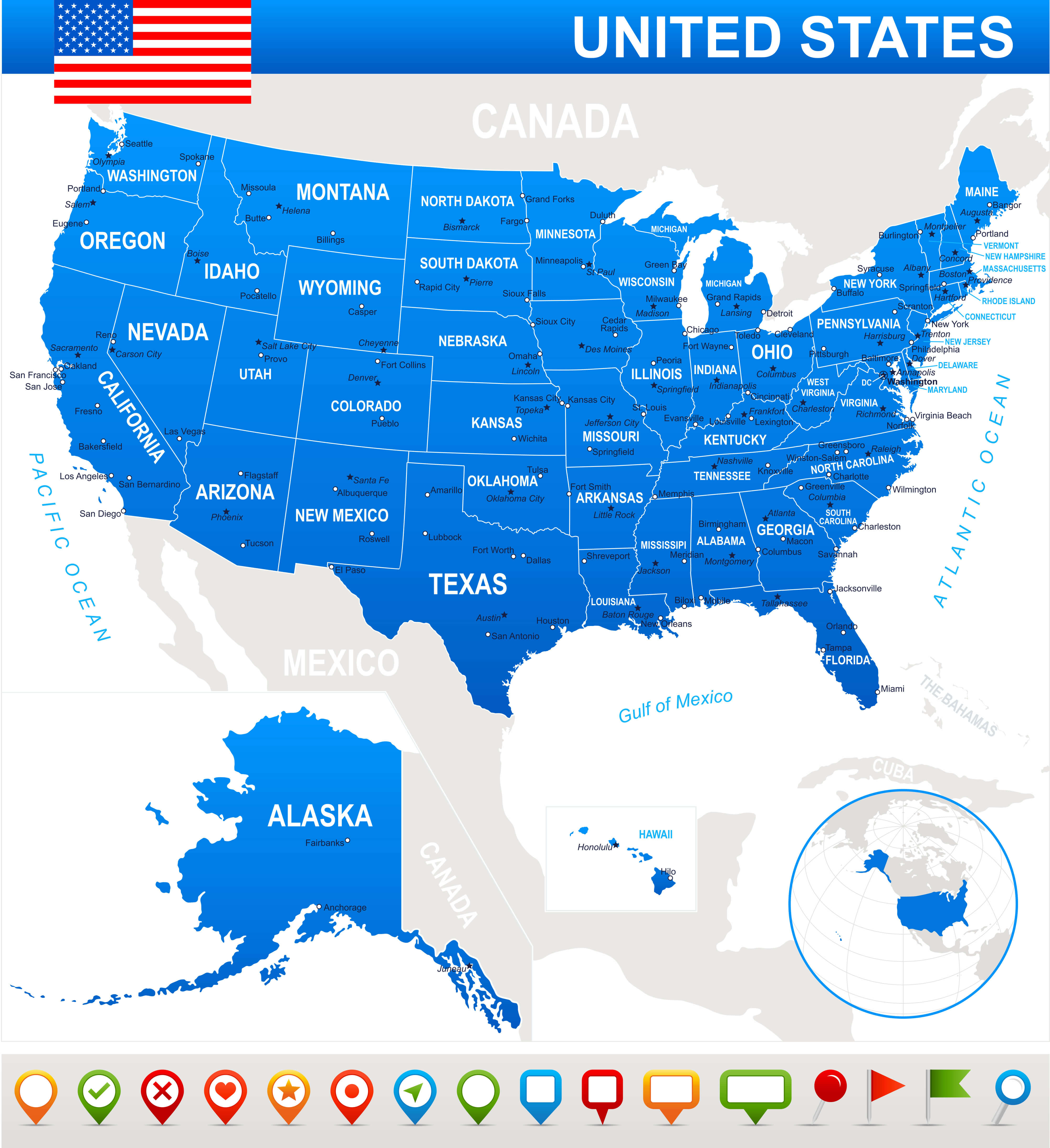 USA Map States