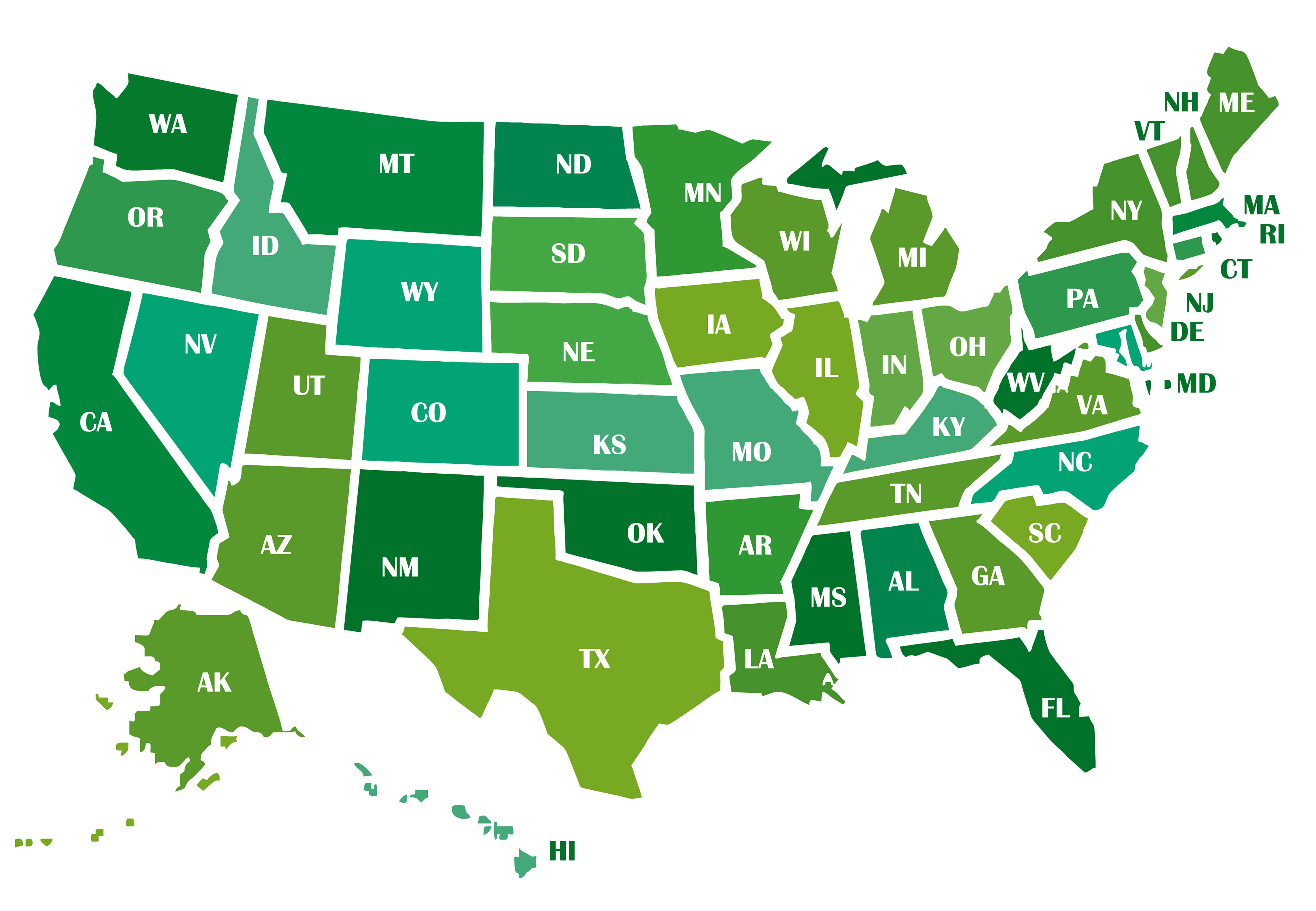 USA State Map