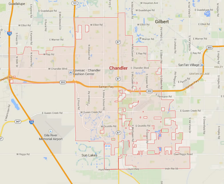 chandler arizona map usa