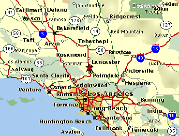 Lancaster, California Map