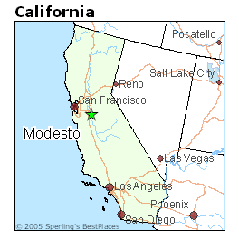 modesto map ca