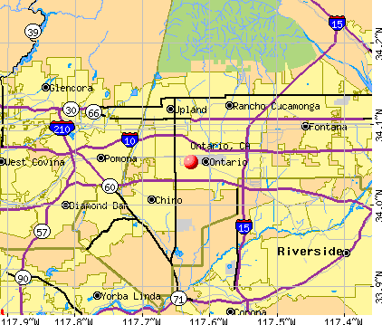 Ontario California Map