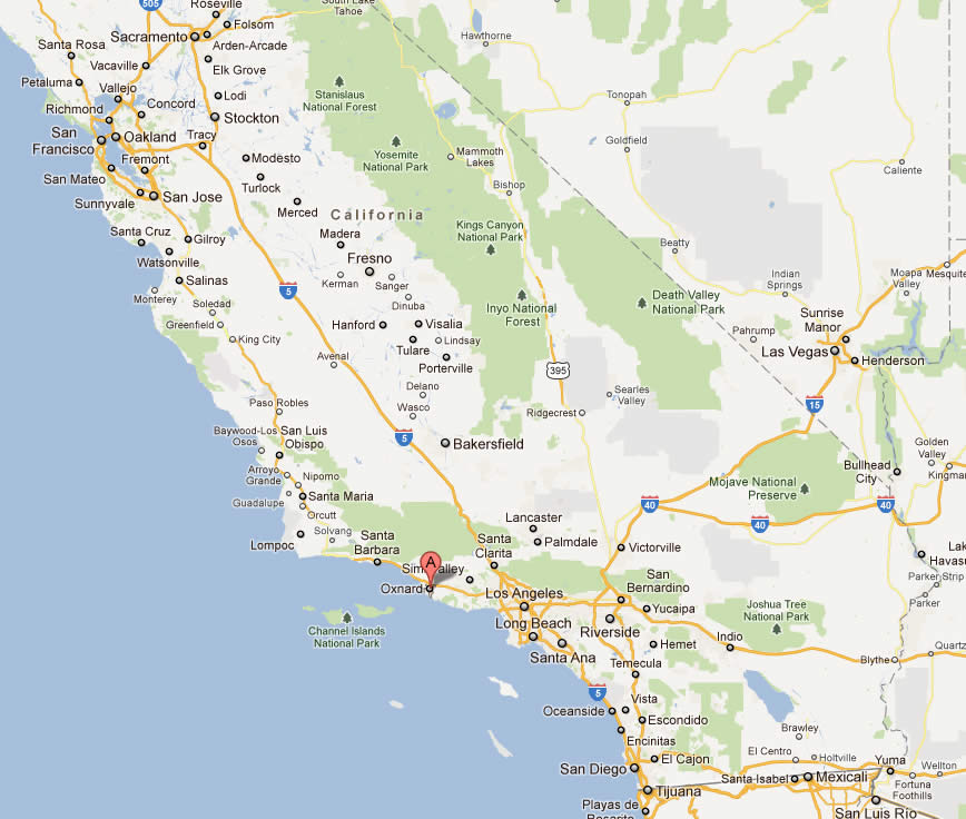 oxnard map california