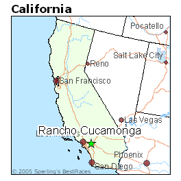 rancho cucamonga map california