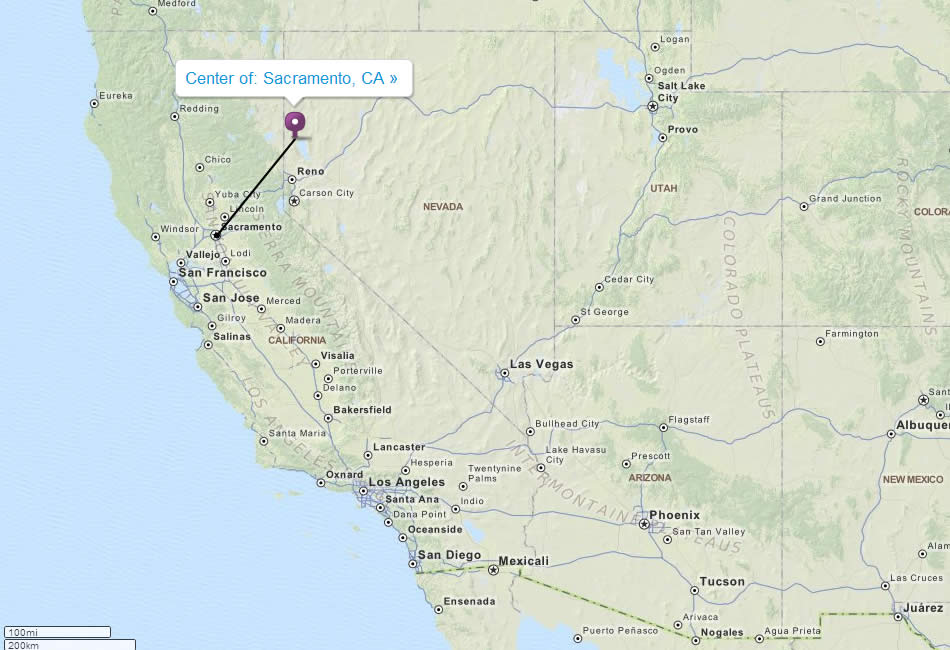 sacramento map california