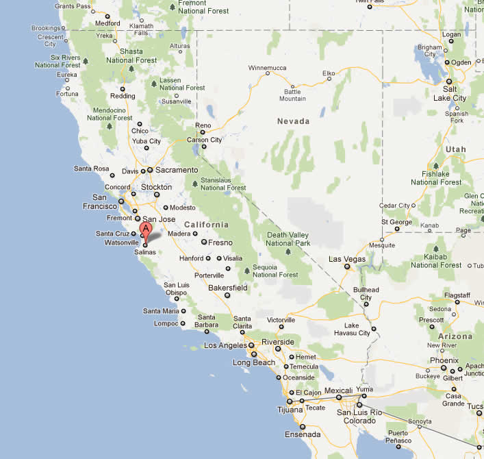 salinas map california