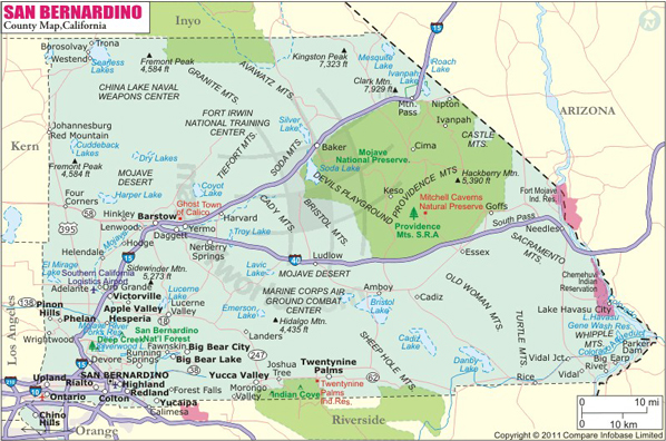 san bernardino county map