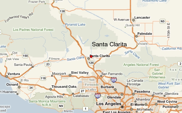 santa clarita county map