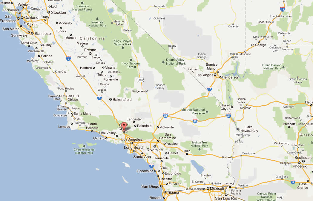 santa clarita map california