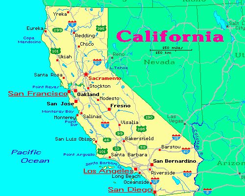 state map of california