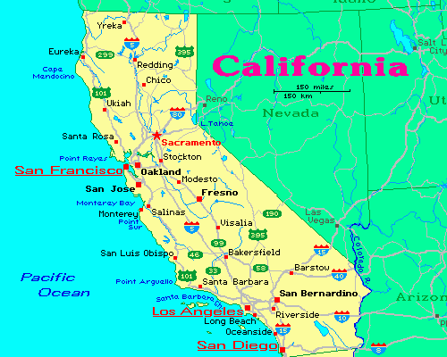 State Map of California