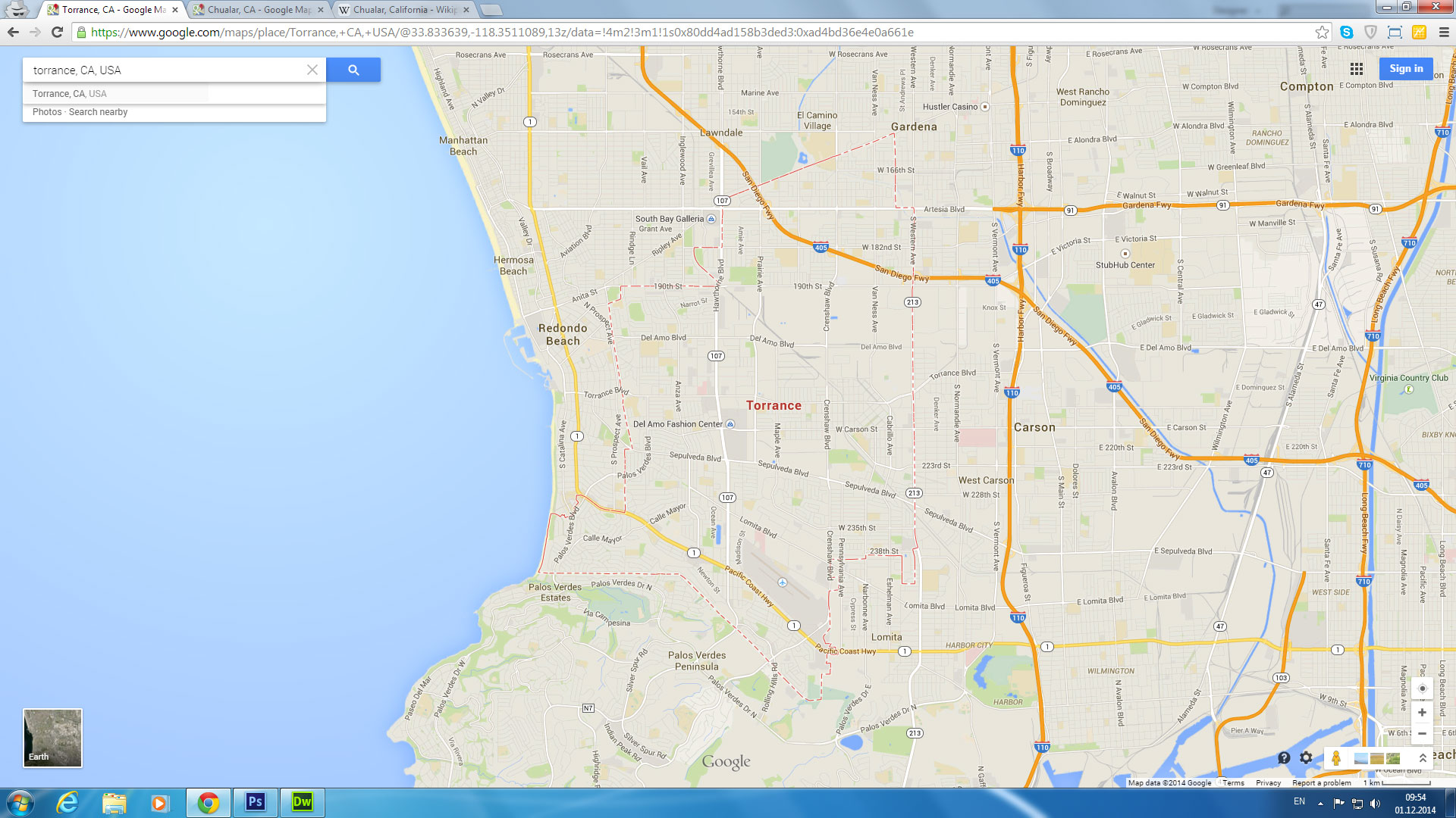 Torrance, California Map