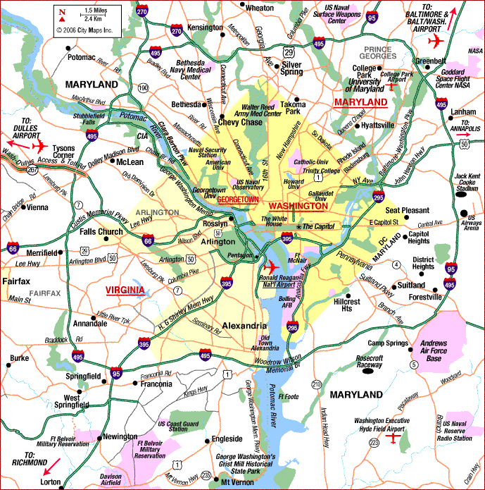 Washington DC Map