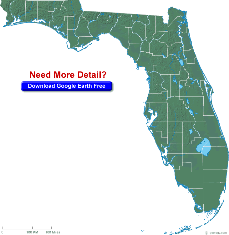 Florida water Map