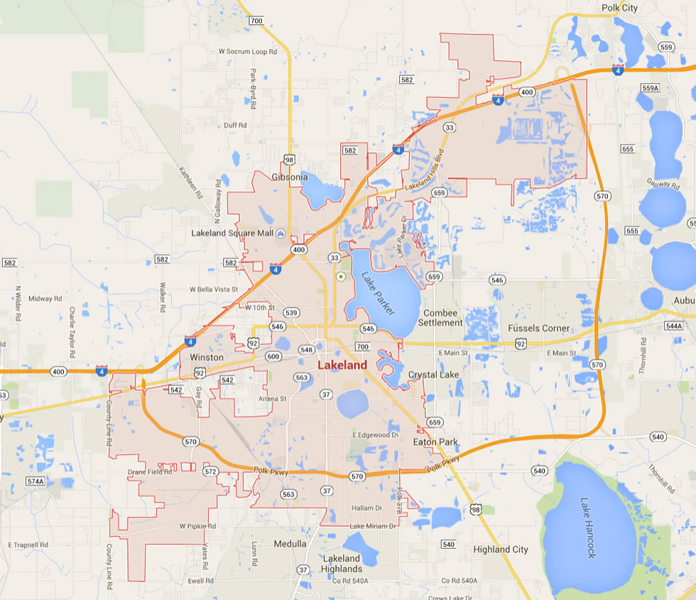 Lakeland Florida Map