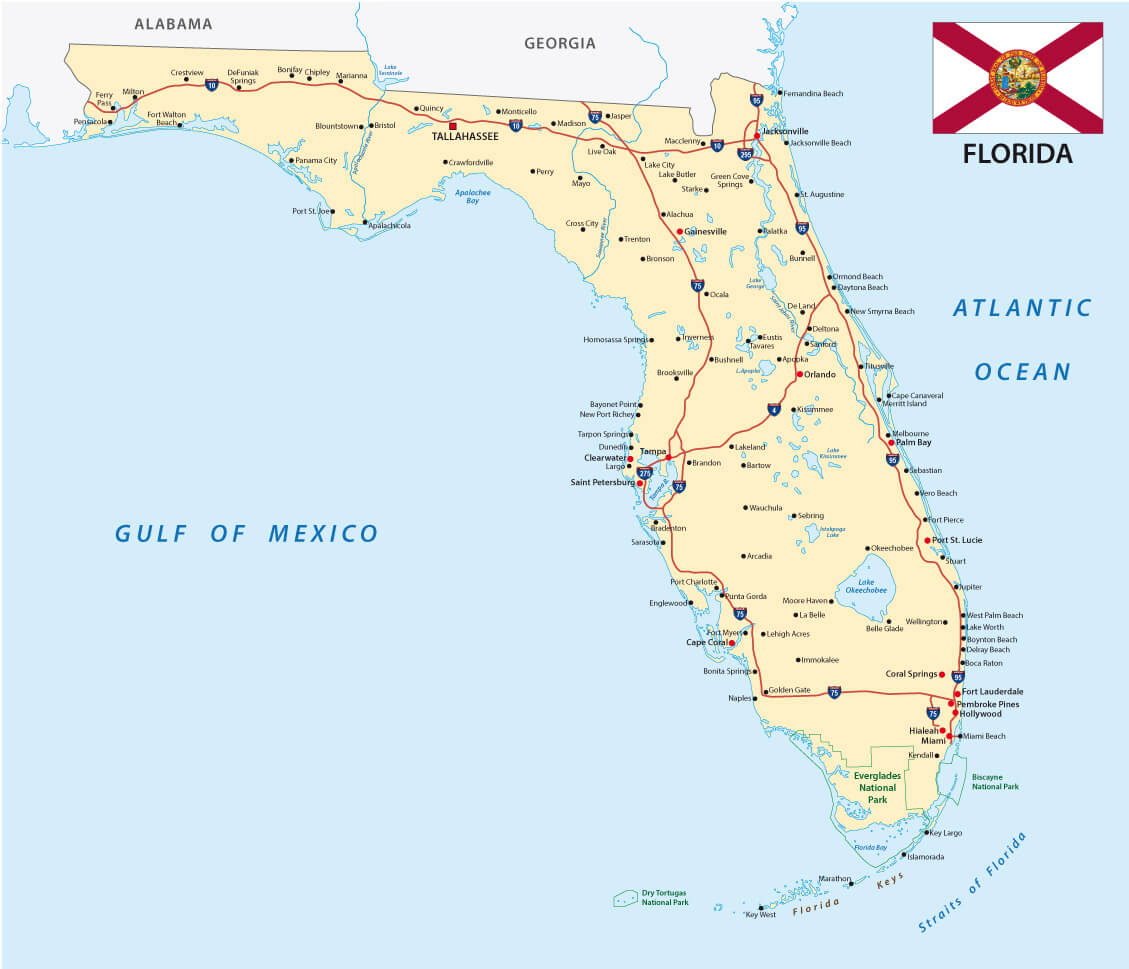 Map of the Florida - Florida Map