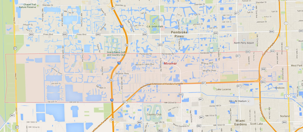 Miramar Florida Map