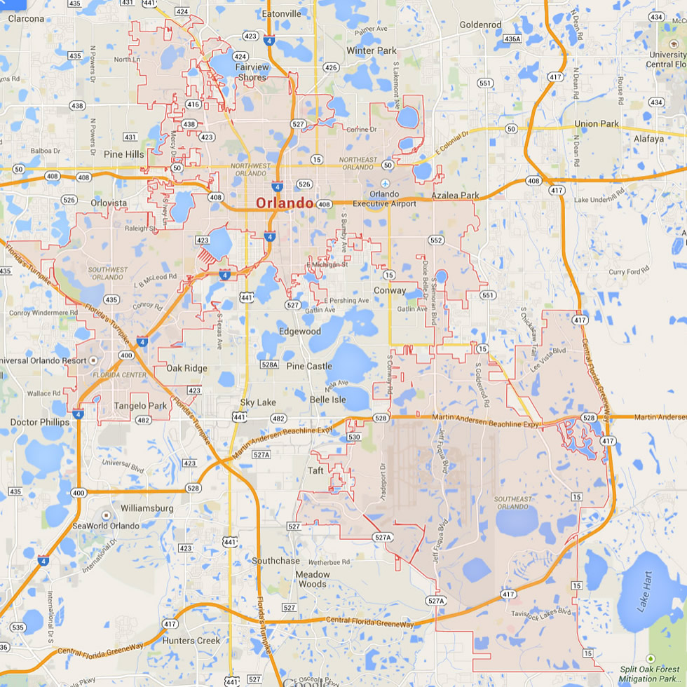 Orlando Florida Map