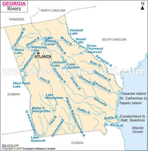 Georgia River Map