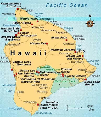 Hawaii Map United States of America