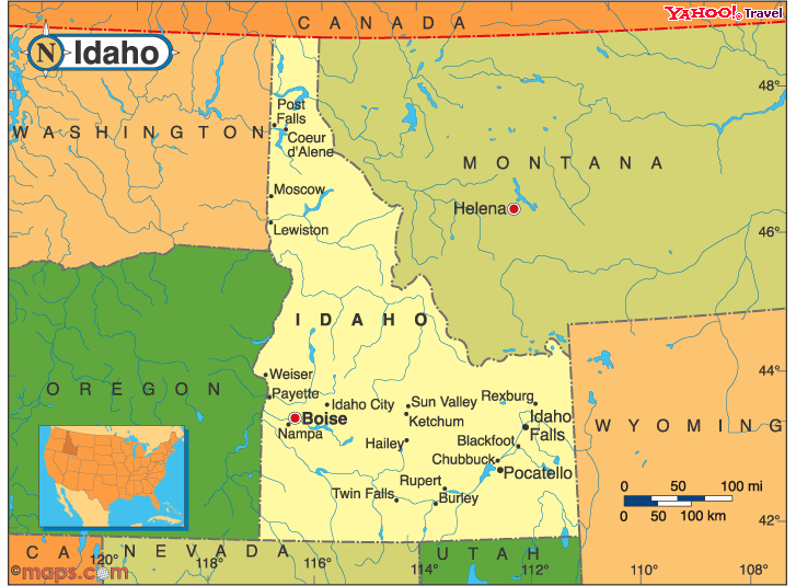 Idaho Political Map
