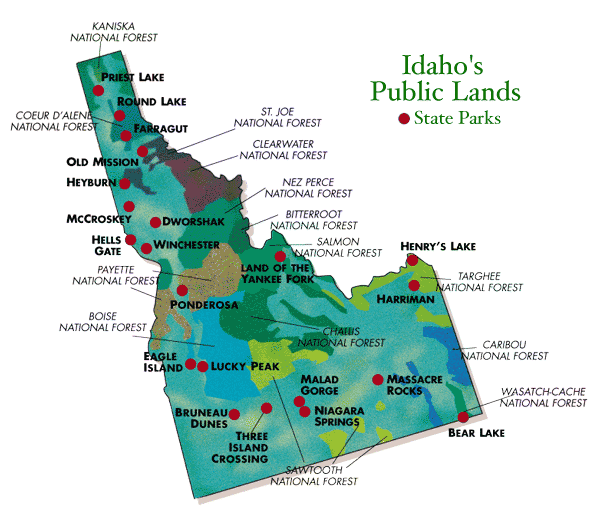 Idaho Public Lands Map