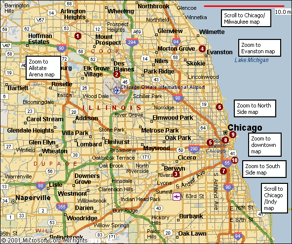 road map of chicago