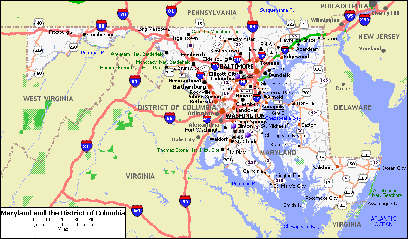 maryland road map