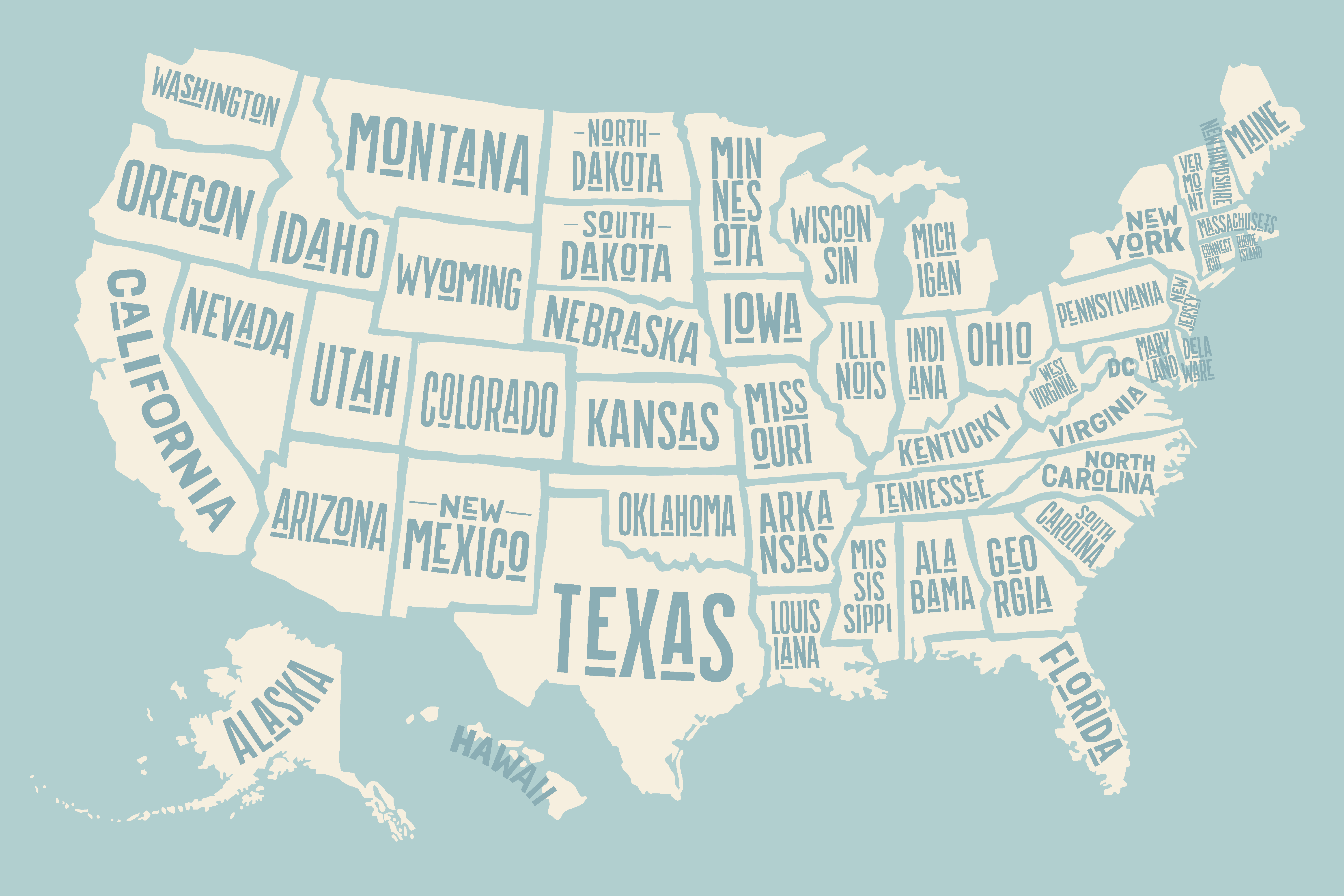 Massachusetts Map USA States