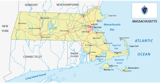 Massachusetts Road Map