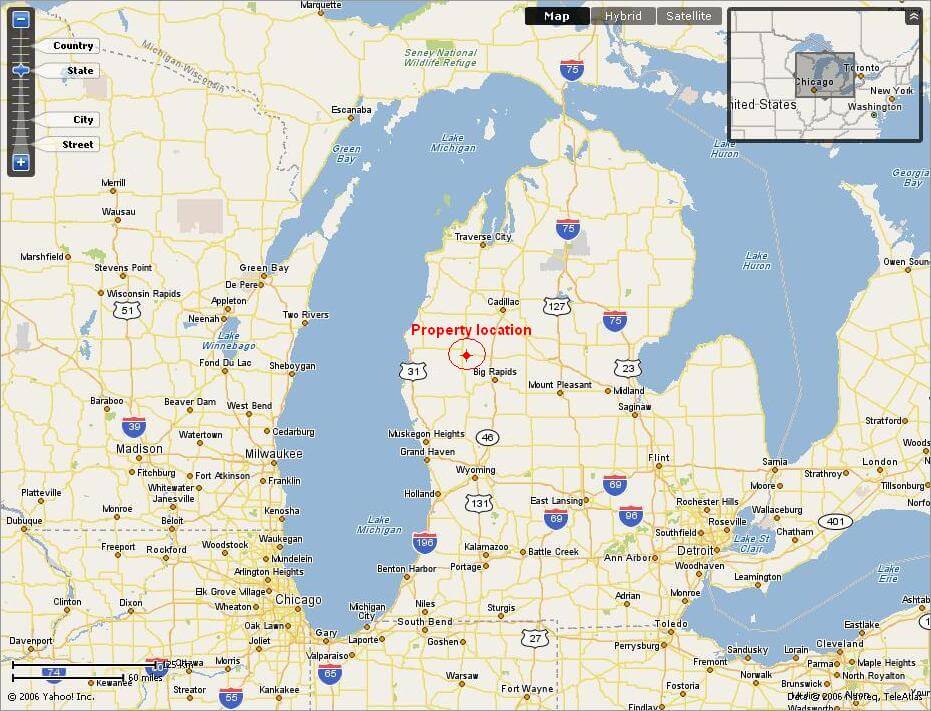 Michigan Google Map