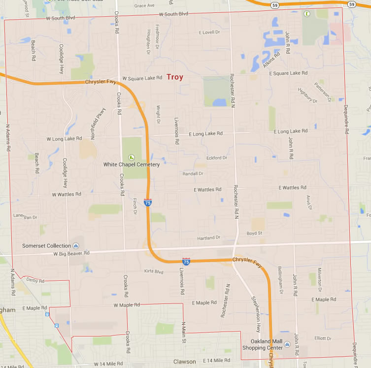 city of troy map