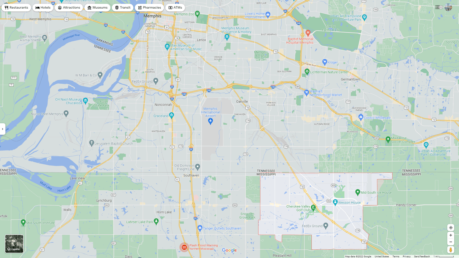 Olive Branch Mississippi Map Olive Branch, Mississippi Map