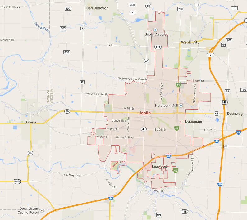 Joplin Missouri Map