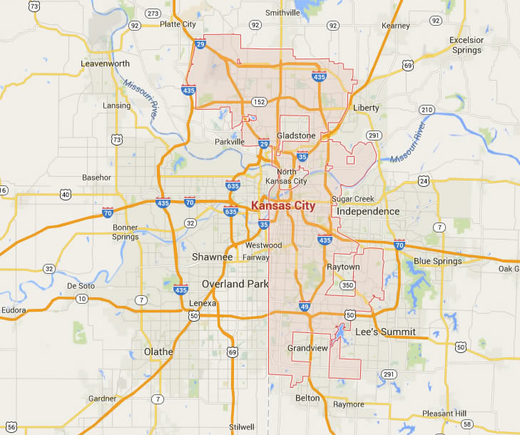 Kansas City Missouri Map