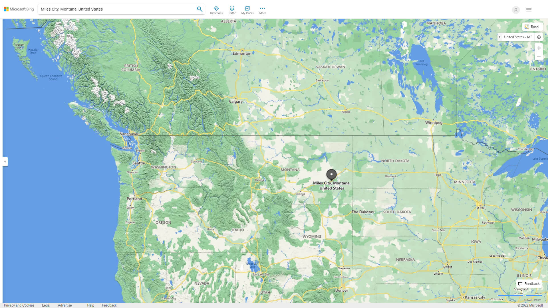 Miles City Montana Map Miles City Montana Map