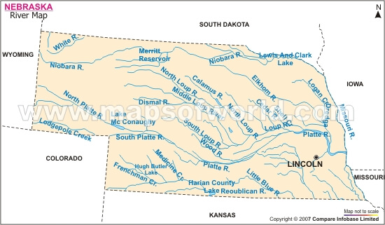 Nebraska River Map