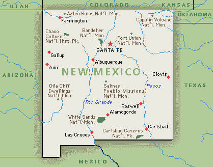 New Mexico City Map